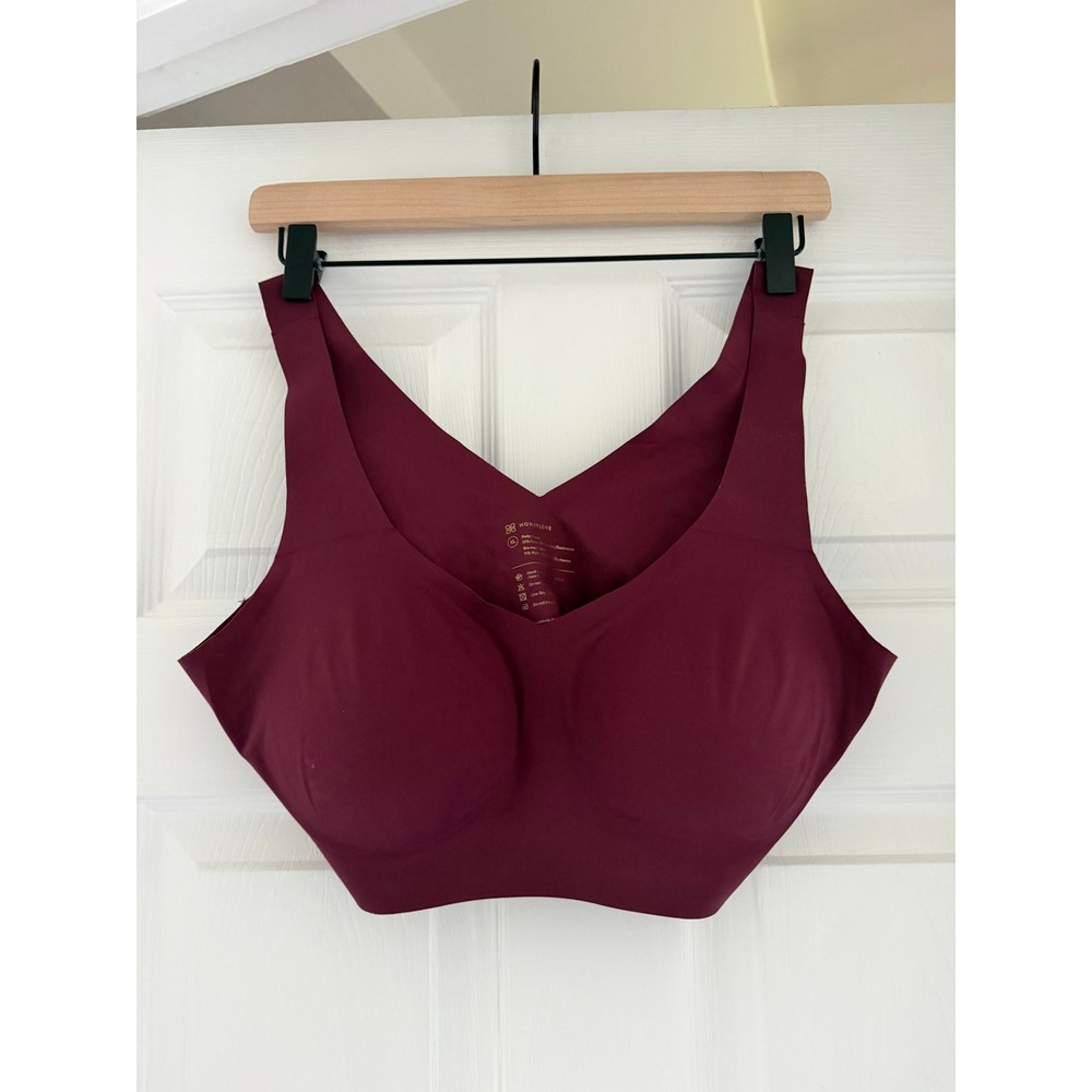 Honeylove V Neck Bra in Fig XL Sports Athleisure Activewear